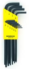 Bondhus 12138-BON - BONDHUS 10PC (1/16-1/4) LONG HEX L-WRENCH SET
