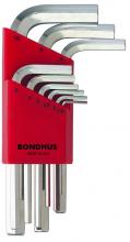 Bondhus 16299-BON - BONDHUS 9PC (1.5-10M) BRITEGUARD™ S HEX SET