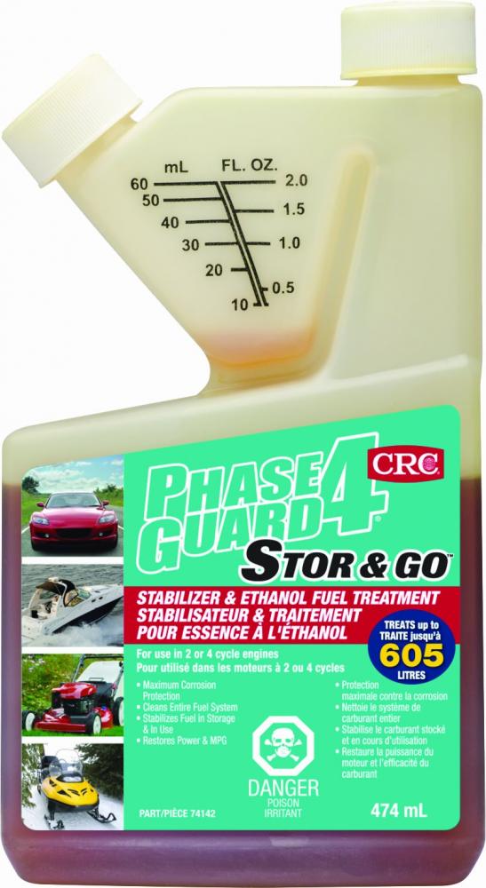 PhaseGuard4™ Stor & Go™ Stabilizer & Ethanol Fuel Treatment, 474 Milliliters