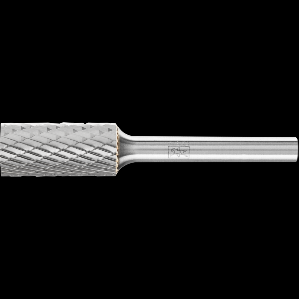 PFERD Carbide Bur SA-5 Cylindrical Uncut End Double Cut 1/2&#34; x 1&#34; x 1/4&#34; Shank