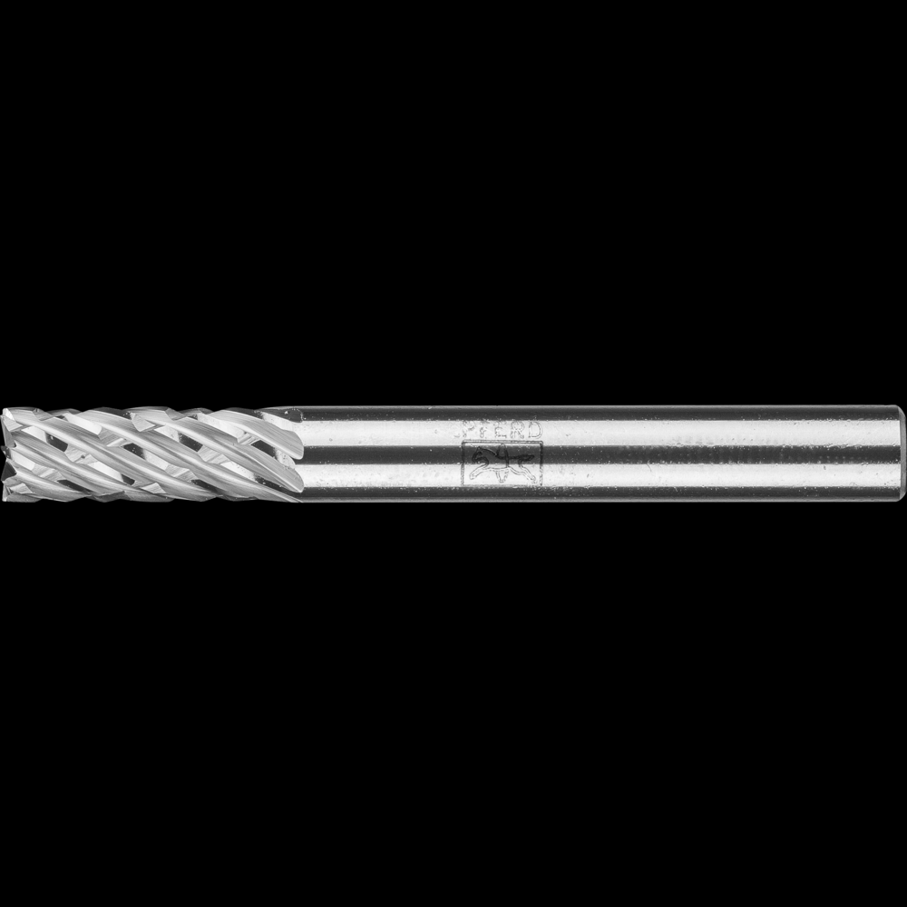 PFERD Carbide Bur SB-1 Cylindrical End Cut OMNI Double Cut 1/4&#34; x 5/8&#34; x 1/4&#34; Shank