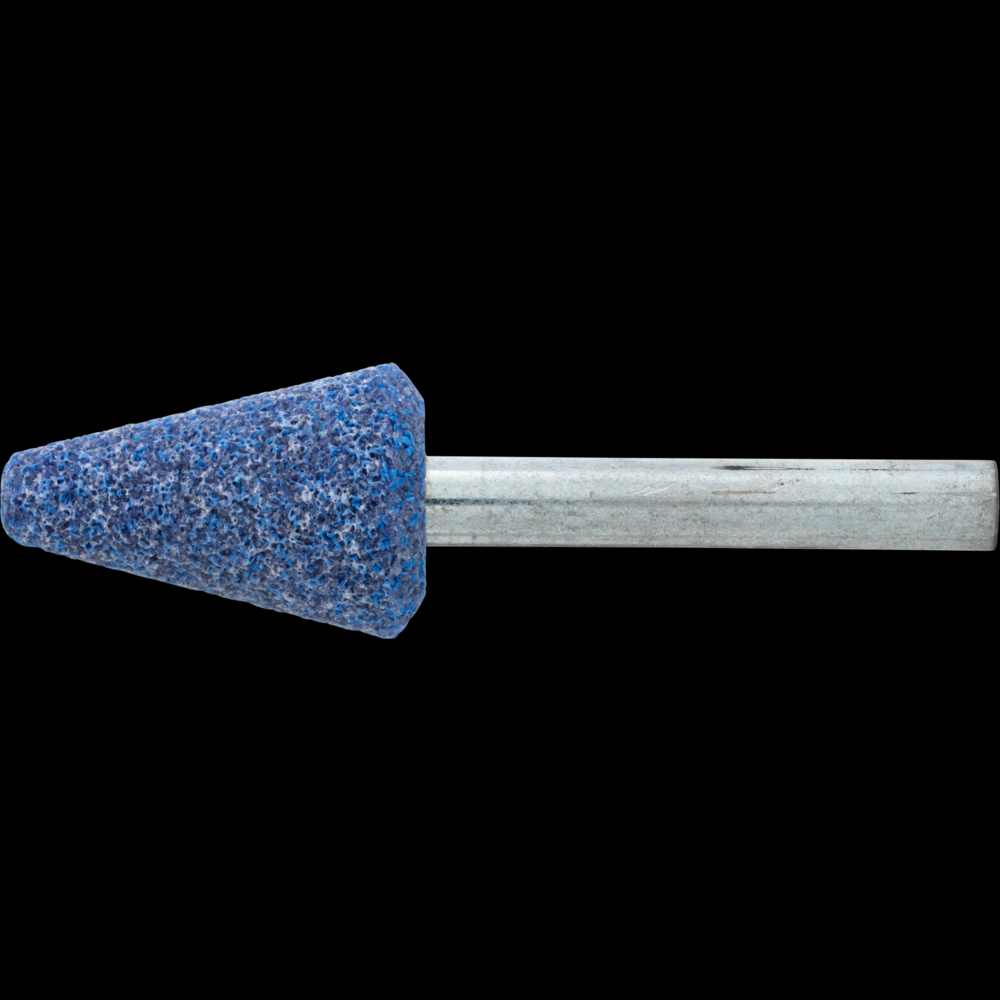PFERD Vitrified Mounted Point, TOUGH, 3/4&#34; x 1-1/8,46 Grit,A5,Ceramic Oxide,1/4&#34; Shank