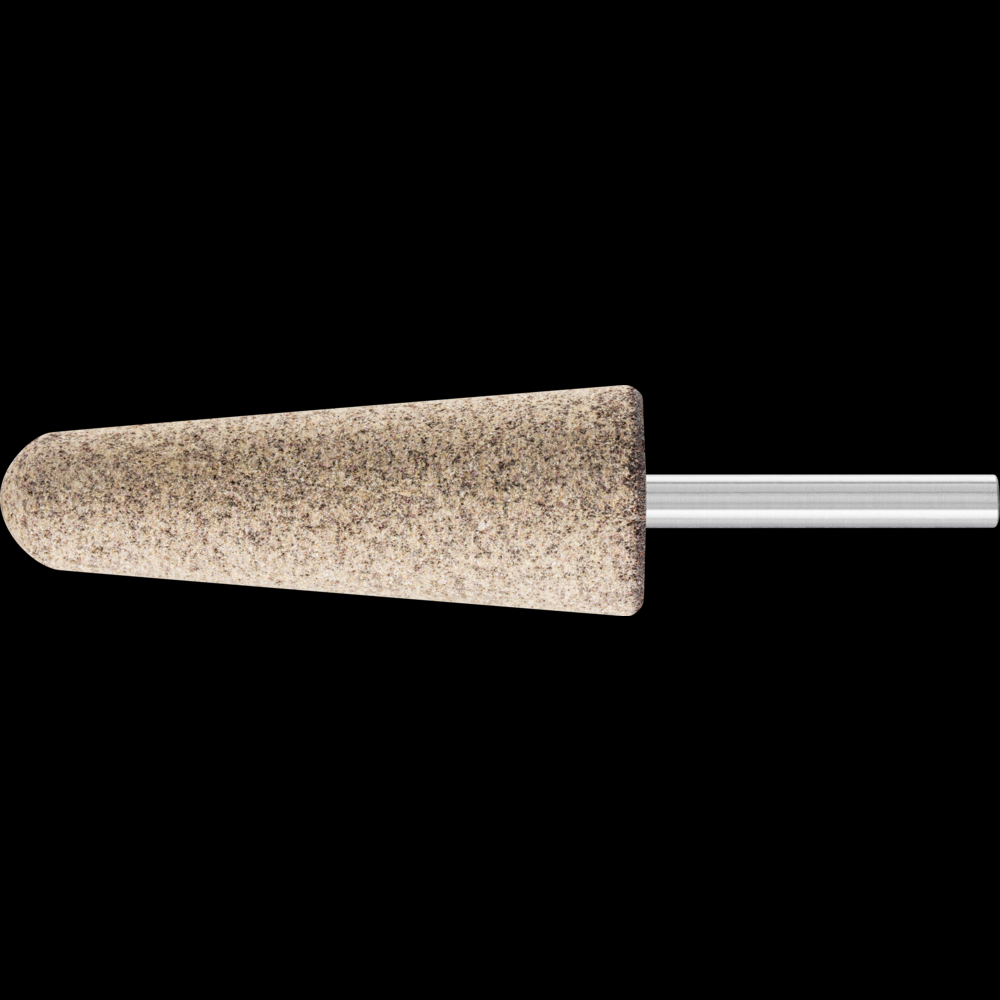 PFERD Resin Mounted Point, INOX, 1&#34; x 2-3/4, 30 Grit, A3, Aluminum Oxide, 1/4&#34; Shank