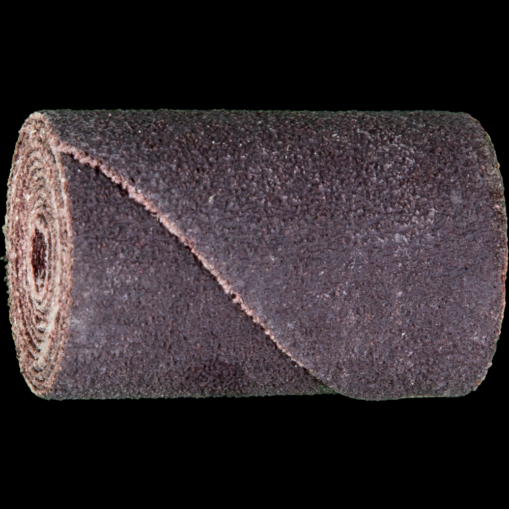PFERD Cartridge Roll, 1&#34; x 1-1/2, 3/16&#34; arbor, Untapered shape, 80 Grit,Aluminum oxide