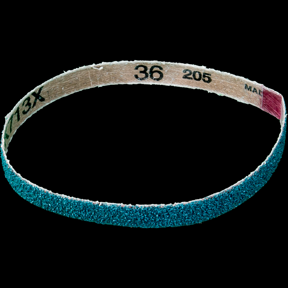 PFERD Abrasive File Belt, 12&#34; x 1/2, 36 Grit, Zirconia