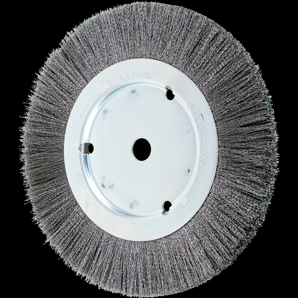 PFERD Crimped Wire Wheel Brush 8&#34; Dia Narrow Face .008 Carbon Steel 5/8&#34; Arbor