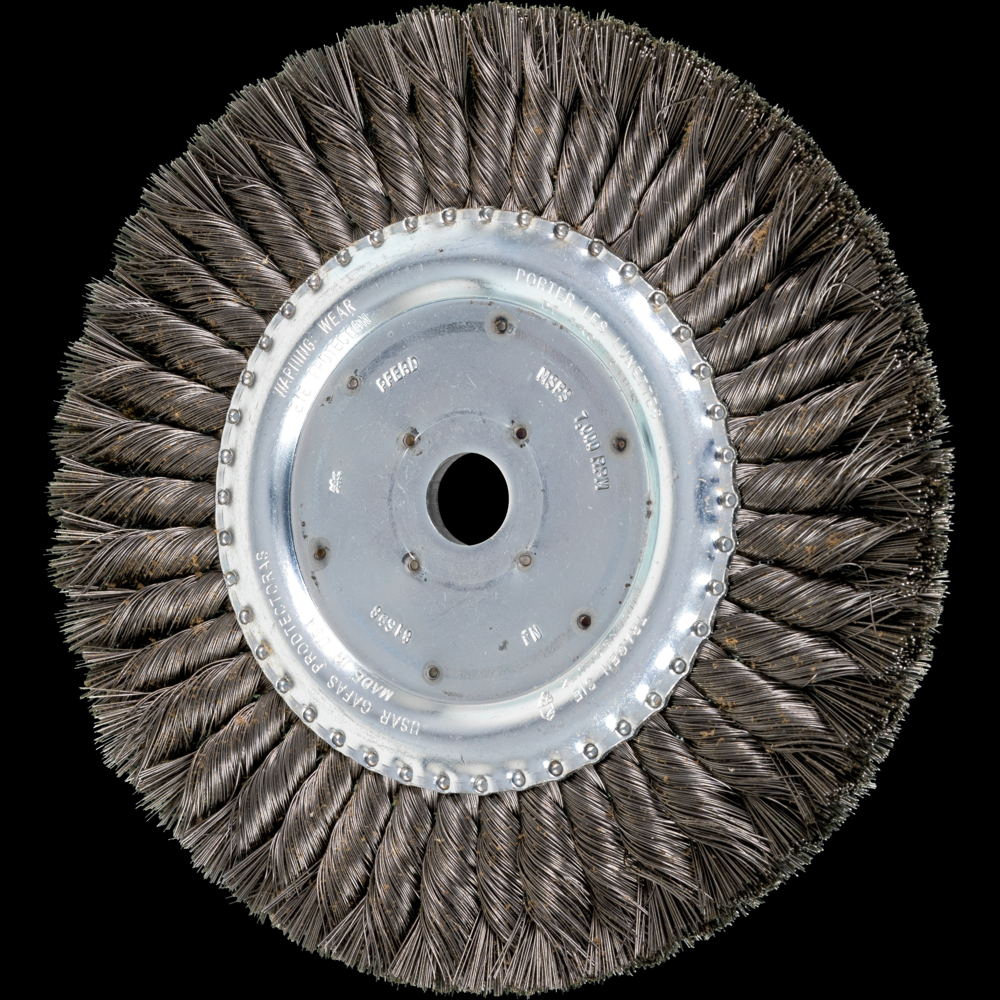 PFERD Standard Twist Knot Wire Wheel Brush 8&#34; Dia. .014 Carbon Steel 3/4&#34; Arbor
