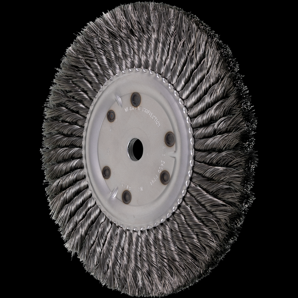 PFERD Standard Twist Knot Wire Wheel Brush 10&#34; Dia. .014 Carbon Steel 3/4&#34; Arbor