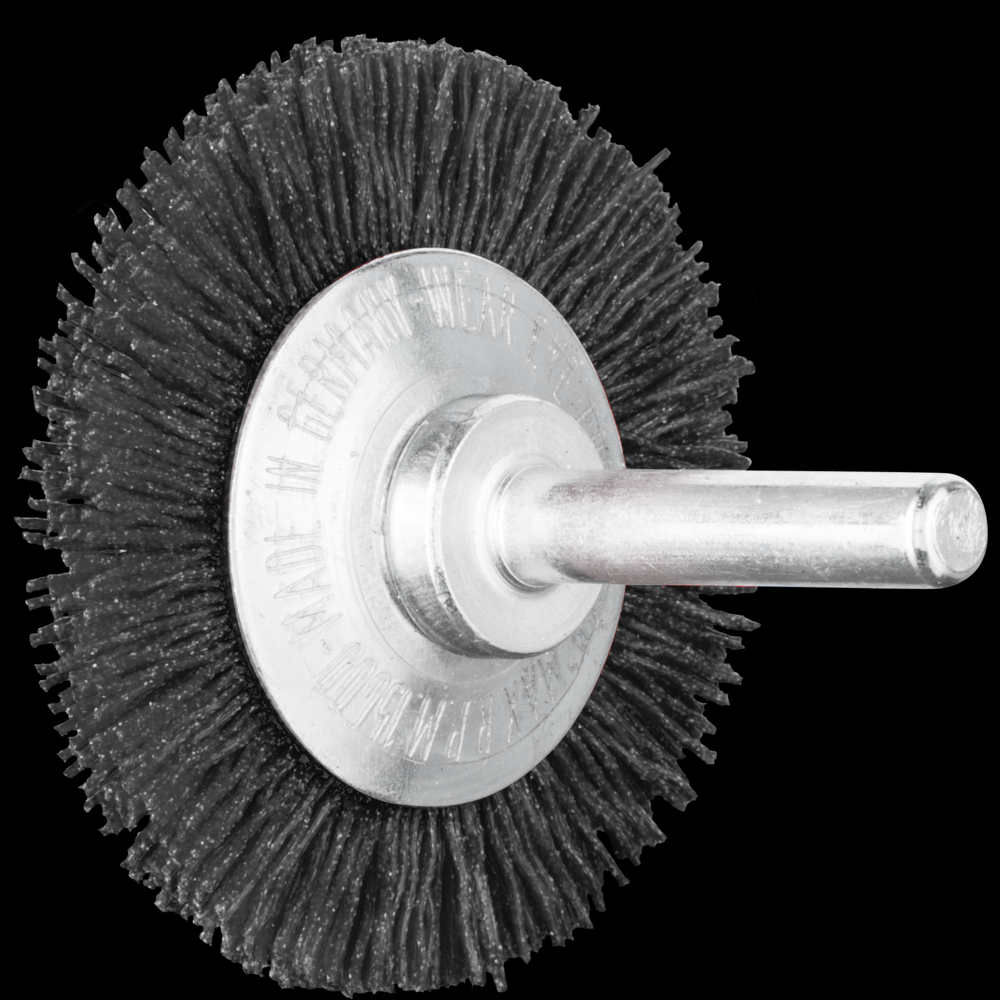 PFERD M-BRAD® Mounted Wheel Brush 2&#34; Dia. Narrow Face .022/120 CO 1/4&#34; Shank