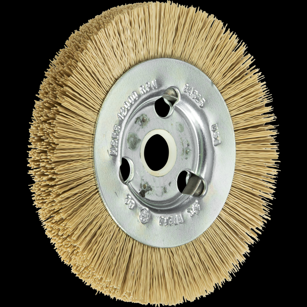 PFERD M-BRAD® Wheel Brush 4&#34; Dia Narrow Face 600 Grit Diamond 5/8&#34; Arbor