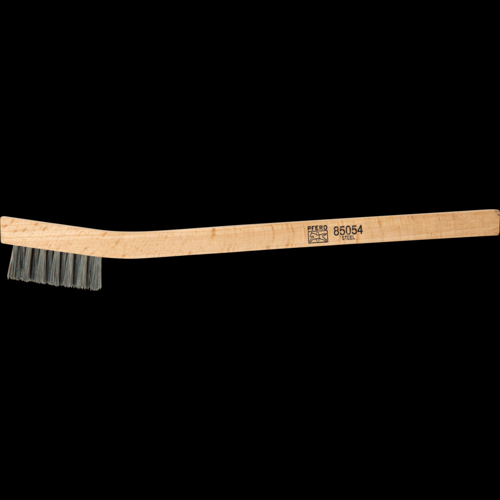 PFERD Welders Toothbrush 3x7 Rows .006 Carbon Steel Wire Wooden Block