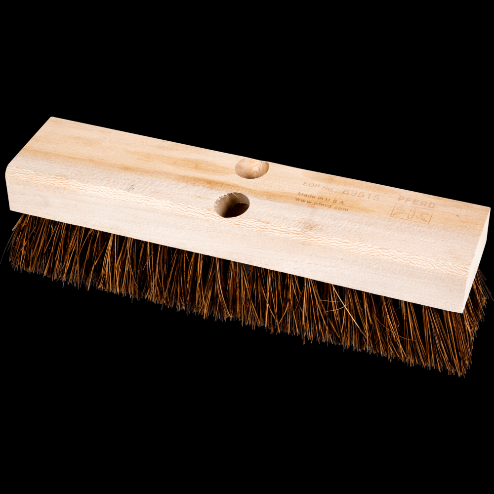 PFERD Deck/Floor Scrub Brush 12&#34; Palmyra Fill 1-7/8&#34; Trim