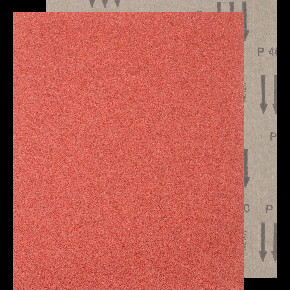 PFERD Paper Backed Abrasive Sheet, 9&#34; x 11, General Purposet, 40 Grit, Silicon carbide