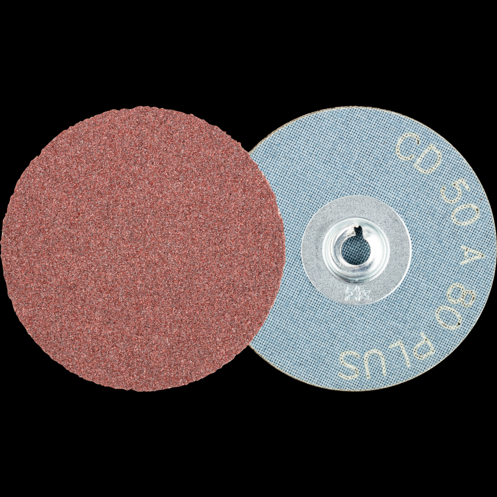 PFERD COMBIDISC® Abrasive Disc, 2&#34; Dia, Type CD, 80 Grit, Aluminum oxide A-PLUS