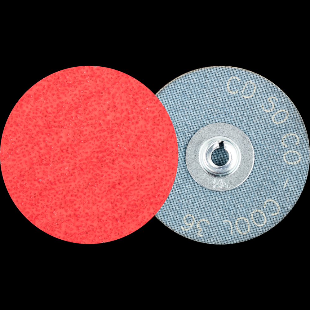 PFERD COMBIDISC® Abrasive Disc, 2&#34; Dia, Type CD, 36 Grit, Ceramic oxide CO-COOL