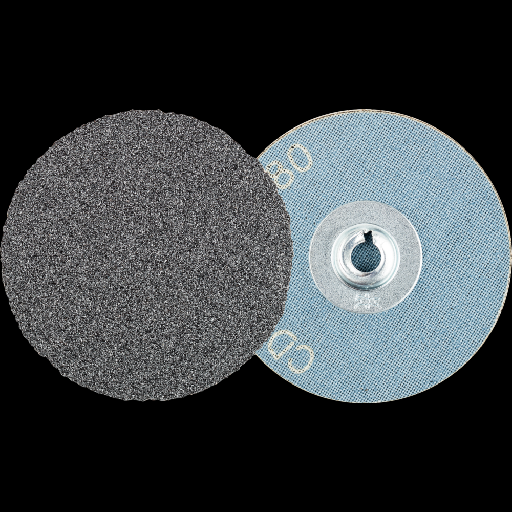 PFERD COMBIDISC® Abrasive Disc, 2&#34; Dia, Type CD, 80 Grit, Silicon carbide