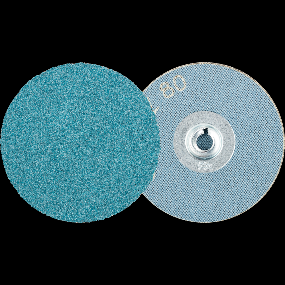 PFERD COMBIDISC® Abrasive Disc, 2&#34; Dia, Type CD, 80 Grit, Zirconia alumina