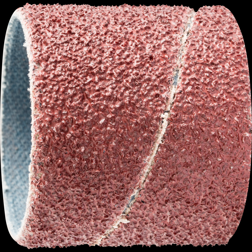 PFERD Spiral Band, 1-1/8&#34; x 1-1/8, Cylindrical Shape, 40 Grit, Aluminum oxide