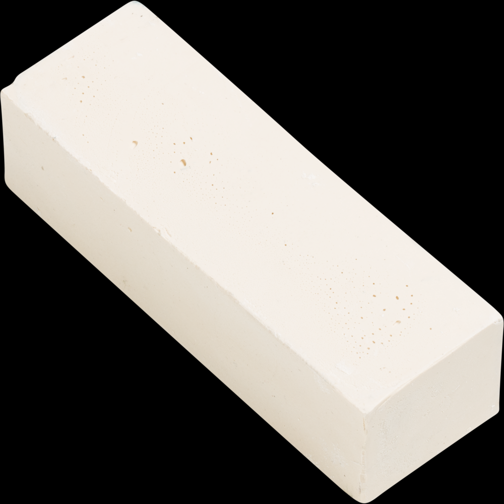 PFERD Small Polishing Paste Bar, 1&#34;x1-1/4x3-1/2, Beige, High-Gloss Polish for Plastics
