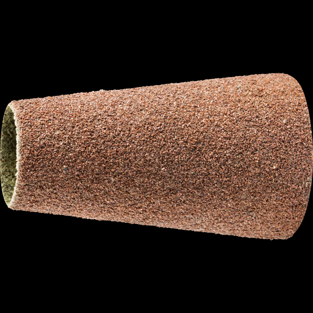 PFERD POLICAP® Seamless Abrasive Cone, 1-1/2&#34; x 2-3/8,7/8&#34;Taper,60 Grit,Aluminum oxide