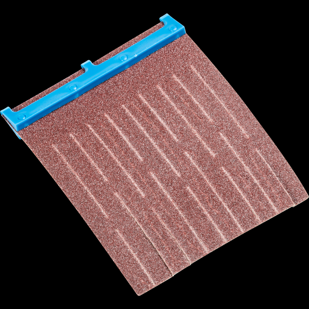 PFERD POLIFLAP® Abrasive Flaps, 2-3/8&#34; x 3, 100 Grit, Set of 12 Flaps, Aluminum oxide