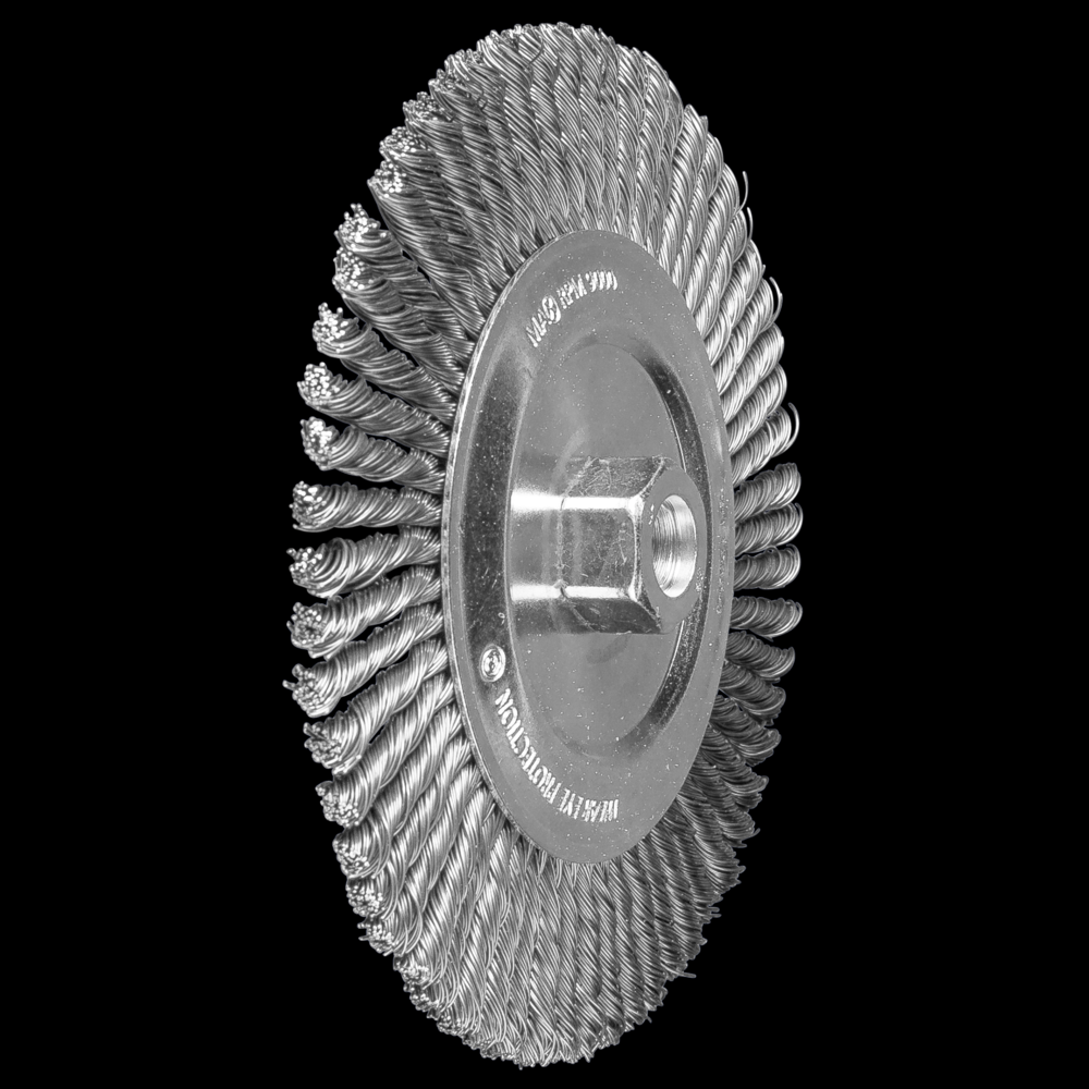 PFERD PSF Stringer Bead Wheel Brush 7&#34; Dia .020 Carbon Steel 5/8-11&#34; Thread