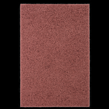 Pferd Inc. 47201623 - PFERD POLIVLIES® Hand Pad, 6" x 9, Maroon, 180 Grit, Very Fine, Aluminum oxide