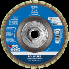 Pferd Inc. 47202064 - PFERD POLIVLIES® Non-Woven Flap Disc, 5" x 5/8-11, 240 Grit, Fine, Aluminum oxide