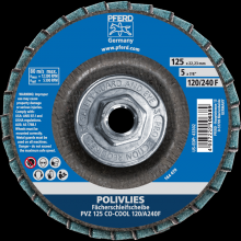 Pferd Inc. 47803075 - PFERD POLIVLIES® Non-Woven Flap Disc, 5"x5/8-11, 120 Grit, Fine, Ceramic oxide CO-COOL