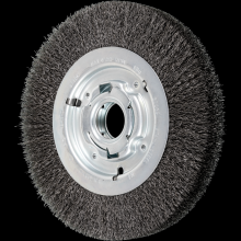 Pferd Inc. 79181126 - PFERD Crimped Wire Wheel Brush 8" Dia Medium Face .010 Carbon Steel 2" Keyed Arbor