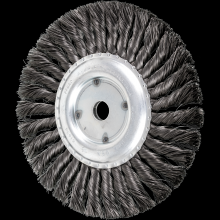 Pferd Inc. 79181694 - PFERD Standard Twist Knot Wire Wheel Brush 7" Dia. .014 Carbon Steel 5/8" Arbor