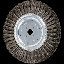 Pferd Inc. 79181698 - PFERD Standard Twist Knot Wire Wheel Brush 8" Dia. .014 Carbon Steel 3/4" Arbor