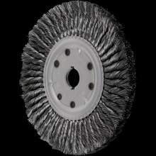 Pferd Inc. 79181728 - PFERD Standard Twist Knot Wire Wheel Brush 10" Dia. .014 Carbon Steel 1-1/4" Arbor