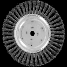 Pferd Inc. 79182118 - PFERD Standard Twist Knot Wire Wheel Brush 8" Dia. .023 Carbon Steel 5/8" Arbor