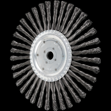 Pferd Inc. 79182120 - PFERD Standard Twist Knot Wire Wheel Brush 10" Dia. .023 Carbon Steel 3/4" Arbor