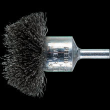 Pferd Inc. 79182929 - PFERD Circular Mounted End Brush 2" Dia. .010 Carbon Steel 1/4" Shank