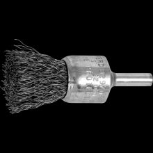 Pferd Inc. 79182970 - PFERD Crimped Wire End Brush 3/4" Dia. .014 Carbon Steel 1/4" Shank