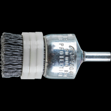 Pferd Inc. 79184004 - PFERD M-BRAD® End Brush - Banded 1" Dia. .040/120 Grit Silicon Carbide 1/4" Shank