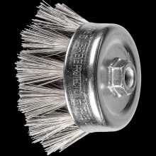 Pferd Inc. 79184348 - PFERD Diamond Coated Wire Cup Brush 4" Dia. 270 Grit 5/8-11" Thread