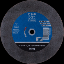 Pferd Inc. 66324080 - PFERD Large Diameter Cut-Off Wheel 16" x 1/8 x 1, SG CHOP HD STEEL, K, Aluminum oxide