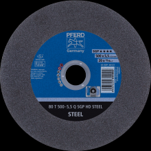 Pferd Inc. 69720781 - PFERD Large Diameter Cut-Off Wheel 20" x 3/16 x 1, SGP HD STEEL, Q, Aluminum oxide