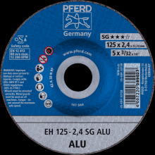 Pferd Inc. 61320822 - PFERD Cut-Off Wheel, 5" x 3/32 x 7/8, SG ALU, T27, Aluminum oxide