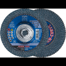 Pferd Inc. 69300688 - PFERD Flap Disc, 5" x 5/8-11, Z SGP CURVE STEELOX, 40 Grit, Medium Radius, Zirconia