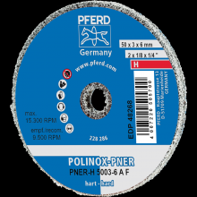 Pferd Inc. 44691005 - PFERD POLINOX® Unitized Wheel, 2" x 1/8 x 1/4, Fine, Hard, 8AM, Aluminum oxide