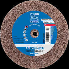 Pferd Inc. 47803089 - PFERD POLINOX® Unitized Wheel, 3" x 1/8 x 1/4, Coarse, Hard, 8AC, Aluminum oxide