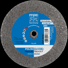 Pferd Inc. 47803088 - PFERD POLINOX® Unitized Wheel, 3" x 1/8 x 1/4, Fine, Medium-Soft, 6AF, Aluminum oxide