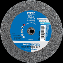 Pferd Inc. 47803087 - PFERD POLINOX® Unitized Wheel, 3" x 1/8 x 1/4, Fine, Medium-Soft, 3SF, Silicon carbide