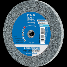 Pferd Inc. 44691427 - PFERD POLINOX® Unitized Wheel, 3" x 1/4 x 1/4, Fine, Medium-Soft, 3SF, Silicon carbide
