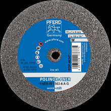 Pferd Inc. 47803085 - PFERD POLINOX® Unitized Wheel, 3" x 1/8 x 1/4, Coarse, Soft, 2AM, Aluminum oxide