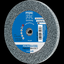 Pferd Inc. 44691627 - PFERD POLINOX® Unitized Wheel, 3" x 1/4 x 1/4, Fine, Soft, 2SF, Silicon carbide